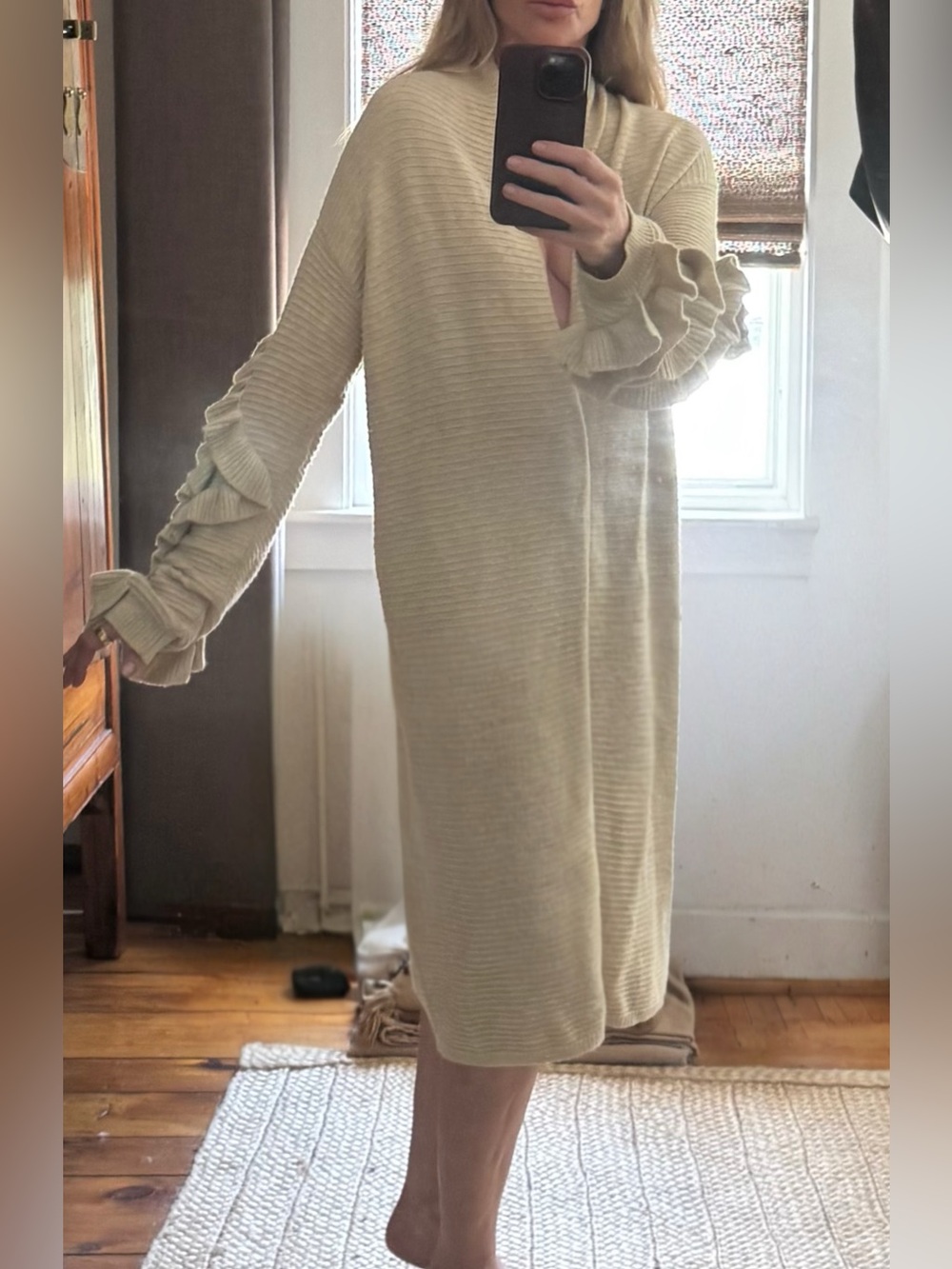 Perfect Summer Sweater, Ruffle-Sleeve, Premium Cotton Blend